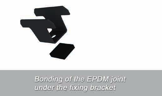 3. Implementation Affix the EPDM foam