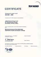 We are also proud to be accredited to ISO 14001-2004 for