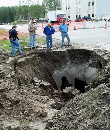 Romanovsky photo Damage to infrastructure, lakes,