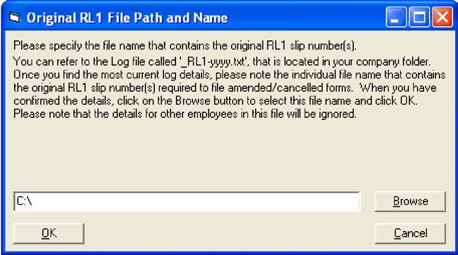Working with Amended and Cancelled Relevé 1 forms Note: The text file may contain more employee numbers and slip numbers than needed, but it will only use the employee numbers and slip numbers