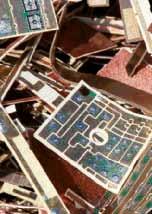COPPER SCRAP AND ELECTRONIC SCRAP The share of electronic scrap in our recycling materials is growing steadily.