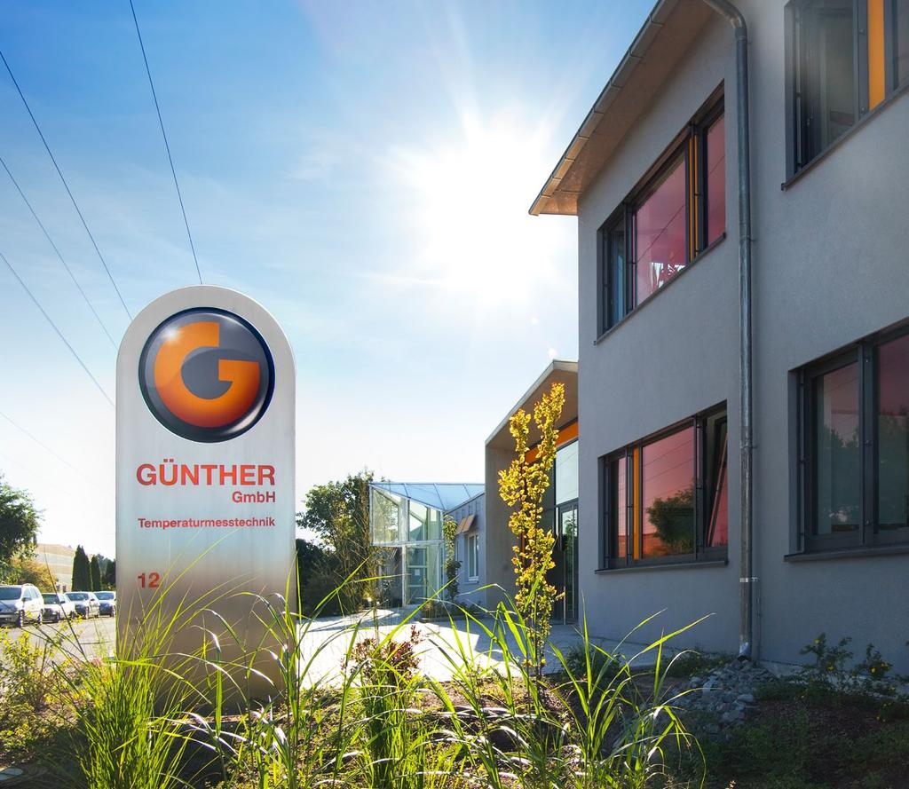 GÜNTHER GmbH Temperaturmesstechnik Bauhofstraße 12 90571 Schwaig Germany Phone +49 (0)911