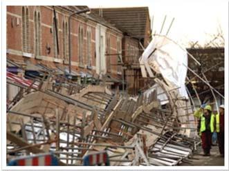 The Importance of Scaffolding Safety The National Census of Fatal Occupational Injuries reports that an average of 88 fatalities a year occur from working on scaffolding.
