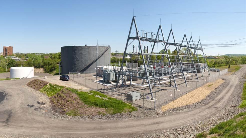 campus. The substation has a combined peak load of about 40MVA with future capacity to 60MVA available.