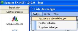 Click badges and then create a series of badges - Enter the number of the