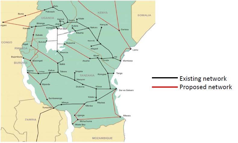 Importance of Dar es Salaam Port to SADC Region The existing Rail network (TAZARA) that links well countries in the
