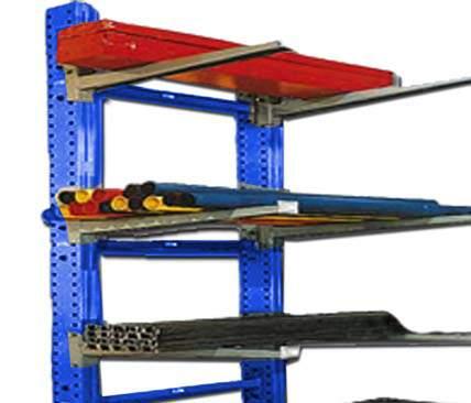 The double sided rack provides maximum storage capacity on a single