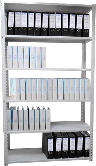 Light Duty Shelving Systems Slotted Angle Light Shelving System Boltless Light Shelving System This system is used in conjunction with