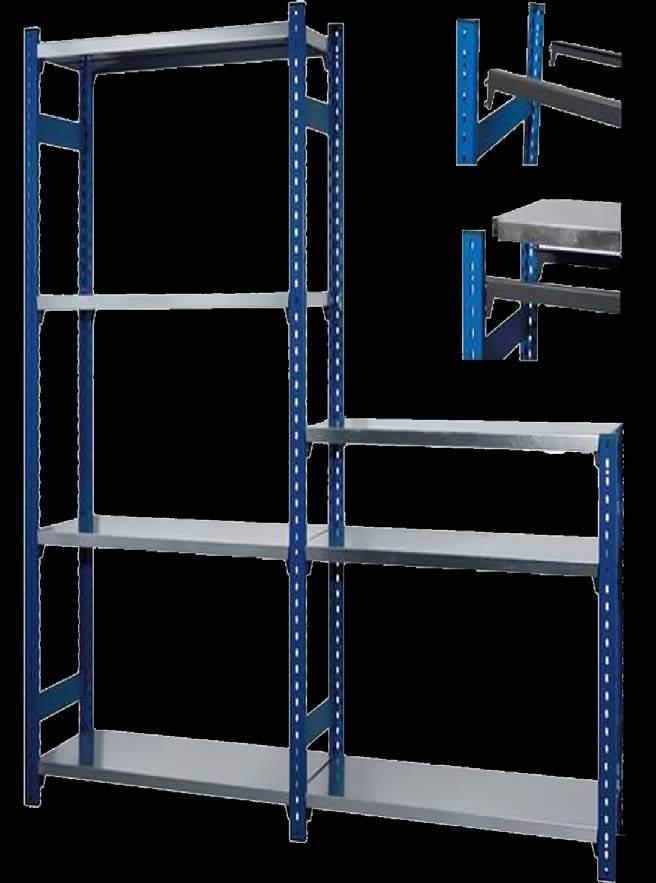Shelves are height adjustable.