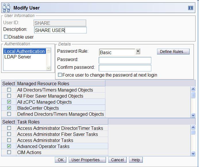 Adjust description Set preferred password Ensure that Allow remote access via the web