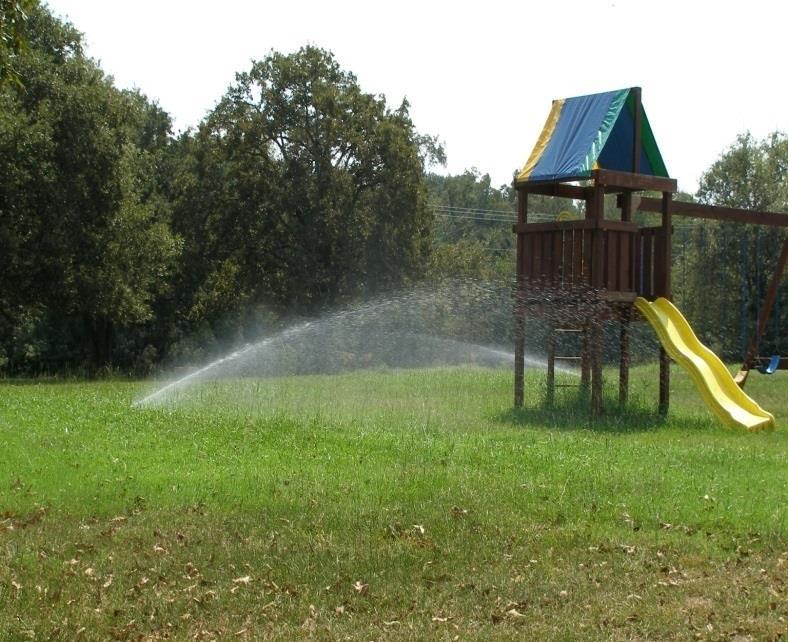 Water quality spray field High potential for human contact