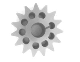 The green strength and machinability of gears pressed to and g/cm 3 with the new were compared to those of gears made from the EBS containing mix.
