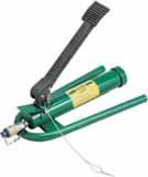 Pumps and pump accessories 50132849grp 767 Hydraulic hand pump Lightweight, portable hand pump In combination with punch cylinder 50170910 for all hole sizes Versatile operation - works in every