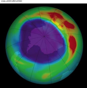 Annual Variation in Ozone Levels Thinning over Antarctica during October and November