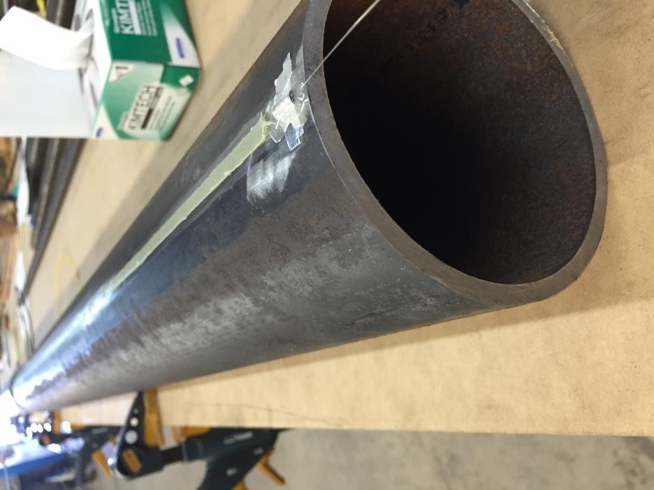 Forepole Experimentation Tests conducted on ASTM A53 steel pipe: - 114mm OD, 6.02mm wall - 21.3mm OD, 2.