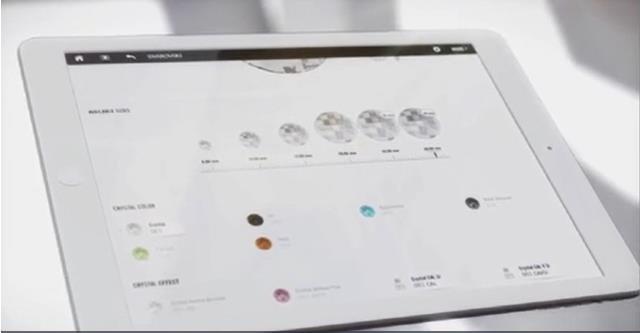 Swarovski Bringing print catalogs to life with an interactive app Challenge 40kg set of product
