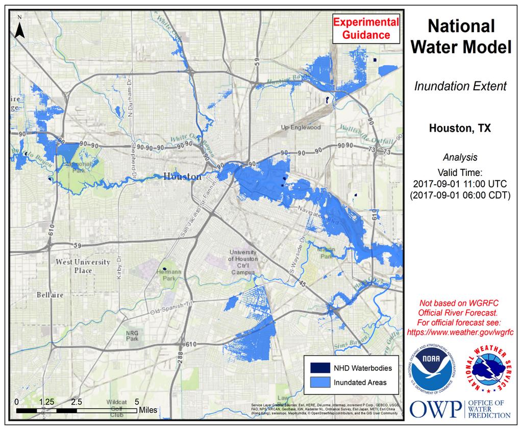 Experimental NWM-based Guidance for Hurricane Harvey