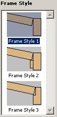 There are three frame styles available for wood and plastic windows including ones with door stop.