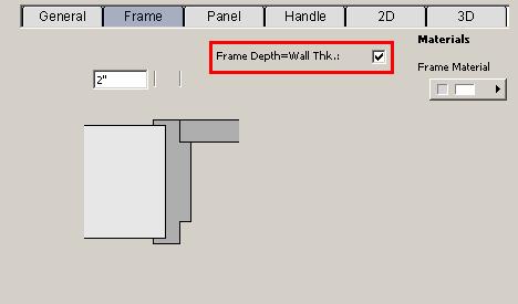 Frame Depth=Wall Thickness Frame Depth Wall Thickness 5.