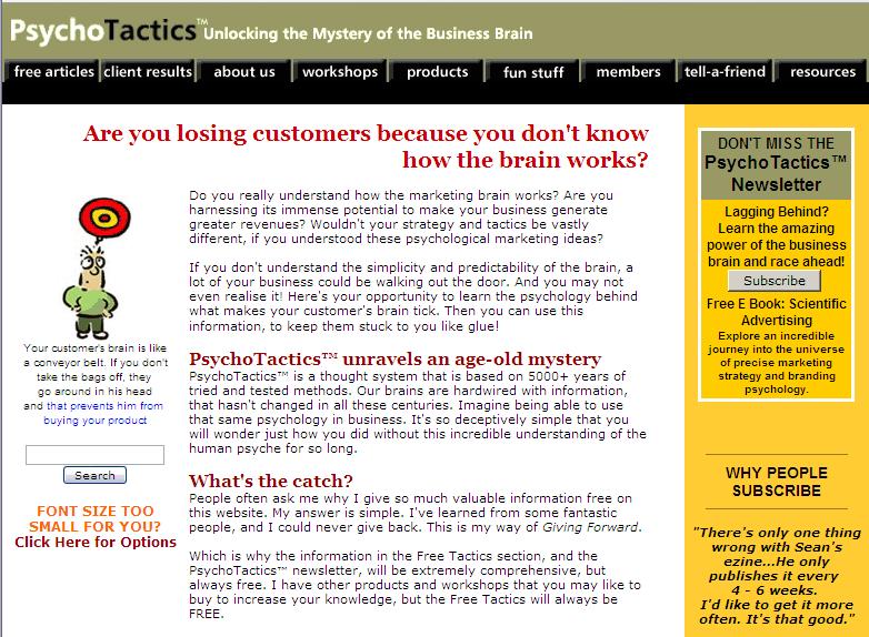 1 2 3 5 4 7 6 Point 4: What to expect Why should I even read? The customer needs to quickly know what to expect, or they ll click away to another site.