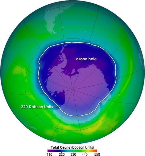 The Thinning Ozone Layer The ozone layer in the upper atmosphere protects