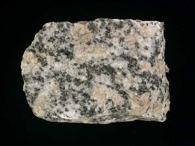 quartz and feldspar, with small
