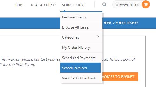 39. School Store > School Invoices: is another way that parents can view invoices that need to be paid. 40.
