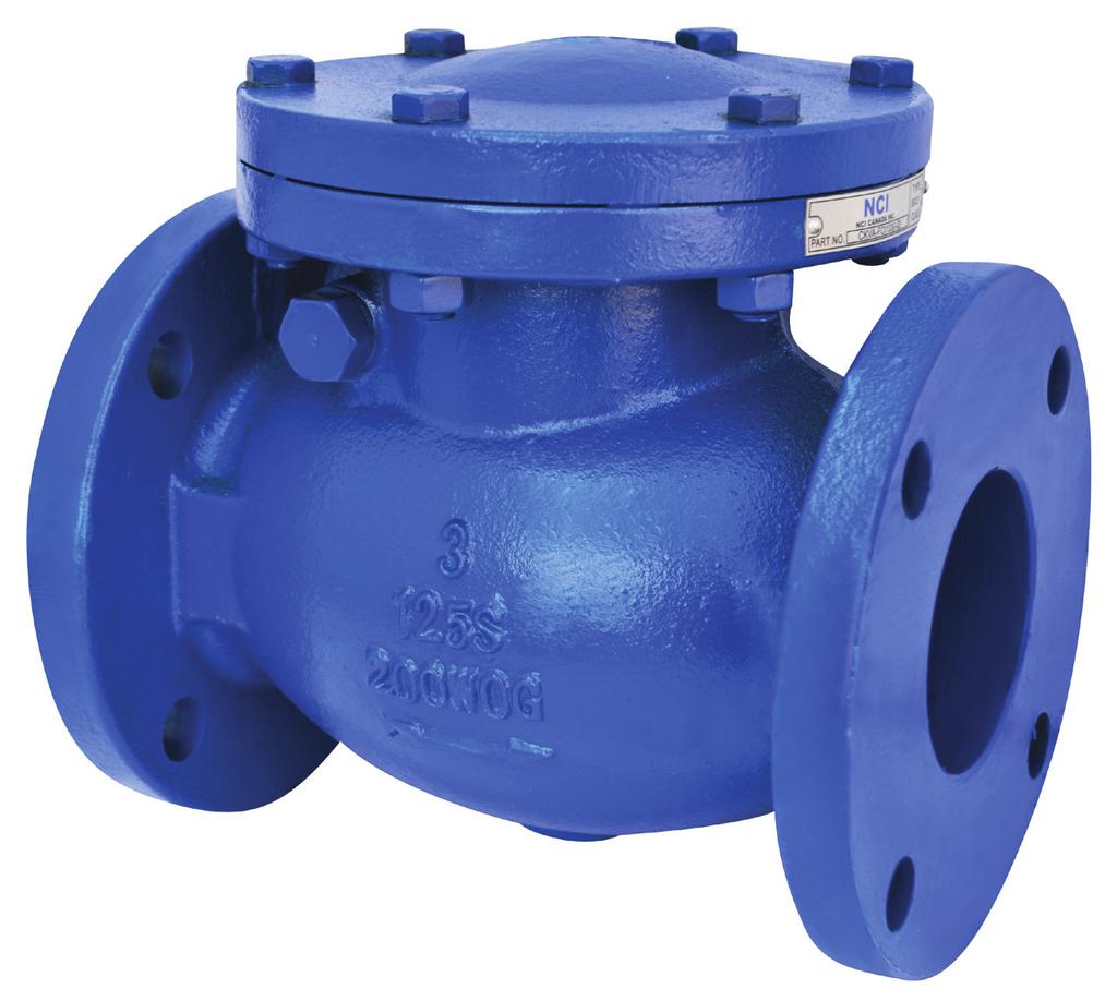 CKVA-FCI1330 Iron Body - Flanged Ends Iron Check Valves The CKVA-FCI1330 is an NCI Canada class 125 rated (200 CWP) iron body check valve with flanged ends.