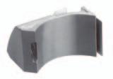 The large size of the brake shoes allows short