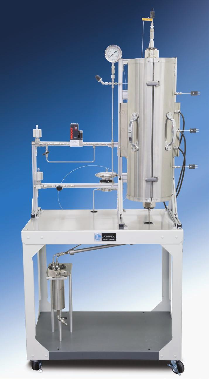 Series 5400 Continuous Flow Tubular Reactor Systems Series Number: 5400 Type: Bench Top, Cart, or Floor Stand Vessel Sizes, ml: 15 ml - 300 ml Standard Pressure Rating MAWP, psi (bar): 3000 (200) or