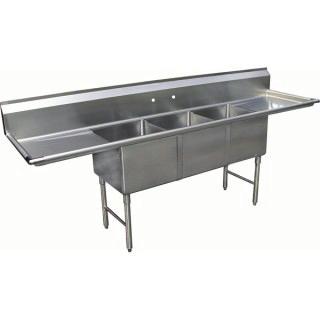 Steel Sink Stainless steel bowl and deck 16 or 18 gauge Includes