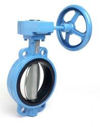 Series AW butterfly valve, wafer type PN 10 catalogue-no. AW-B21 PN 16 catalogue-no. AW-C31 size Pressure rating PN Hydrost.