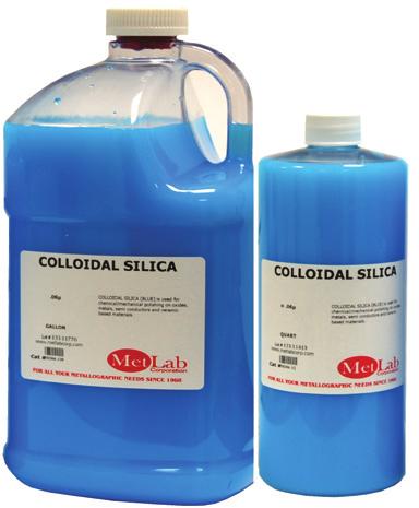 5) QUART M0-2 M5-OPSQ M0-28 GALLON COLLOIDAL SILICA (BLUE) Used for chemical/mechanical polishing on oxides, metals, semi