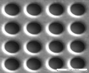 Application to Nano Imprint FIB machining of NTA glass Resin