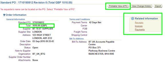 Viewing onhold invoices DF005 The Total and Amount (GBP) is net.