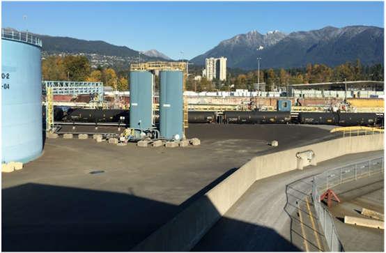 Mitigation by Design Tanks Foundations and associated soil improvement work To comply with the British Columbia Building Code Constructed to withstand 1 in 2,475 year earthquake Secondary