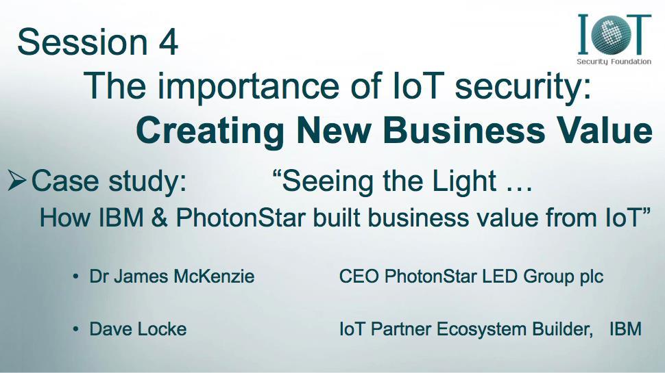 Session 4 The importance of IoT security: Creating New