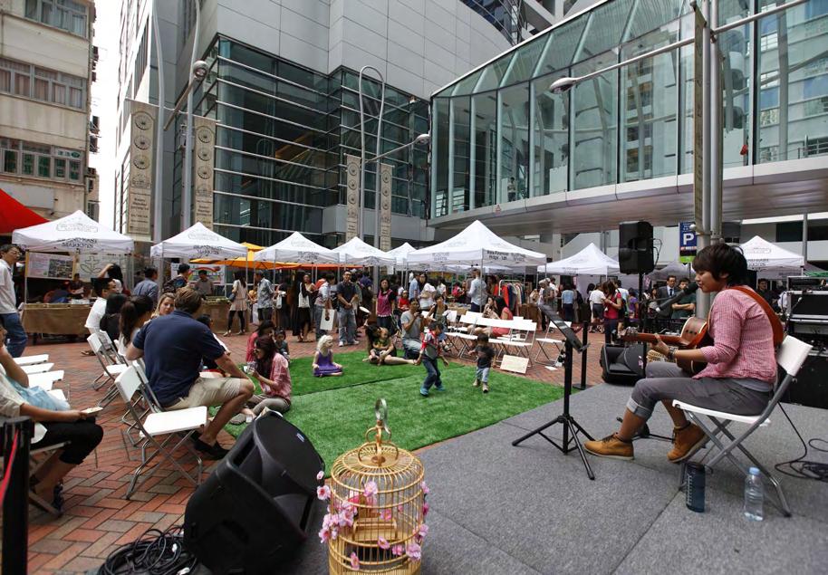 Our Community Island East Markets: A Sustainable Market in the Heart of the City In 2012, the Hong Kong Markets Organisation, an independent social enterprise, approached Swire Properties with the