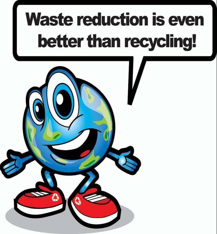 REDUCE This refers mainly to the reduction of waste products: Purchasing items with less packaging (fresh fruit and veg from a