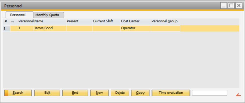 Human Resources > Personnel > Personnel Tab > Click on New 3.1.