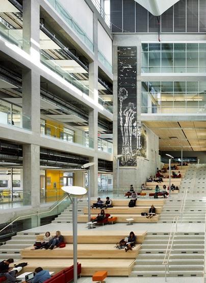 LEED Platinum certification Most efficient laboratory building in North America 78 per cent less energy than code high-performance envelope with triple glazing earth