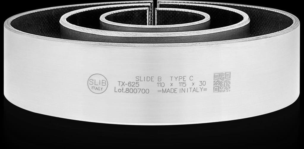 TYPE TX: TX-C, TX-316, TX-625, TX-F51, TX-TI1, TX-STE This code identifies a line of bearings that are specially manufactured to allow the bonding of a filled PTFE coated fiber (lead free, in