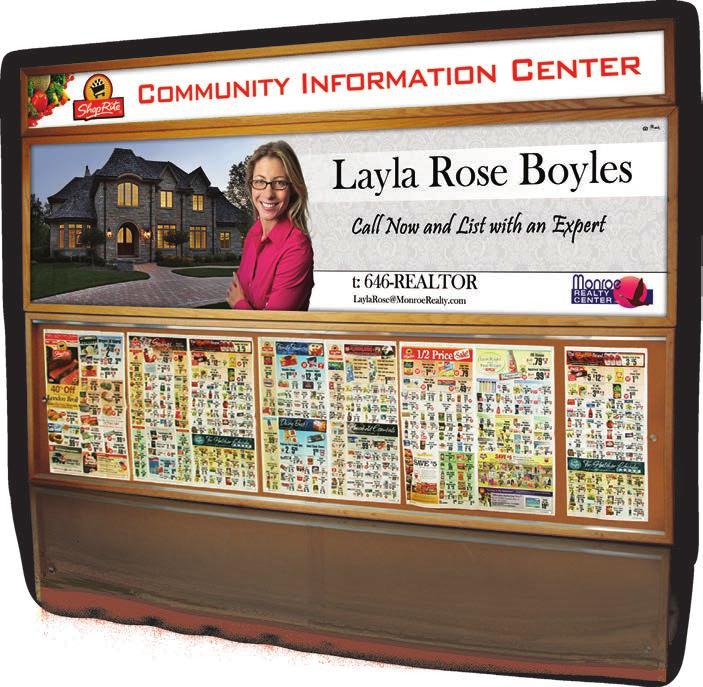 why advertise on the market info center 16 SQUARE FEET OF UNDENIABLE VISIBILITY!