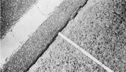 Otherwise, a crack should be filled with a cutback or emulsified asphalt. Joint Crack at Lane Joints To repair such distress, take the following steps: 1. Remove unsuitable material. 2.