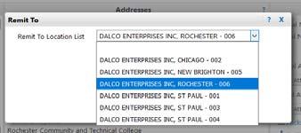 Step 7: Verifying Addresses Box No Match, search more remit to locations