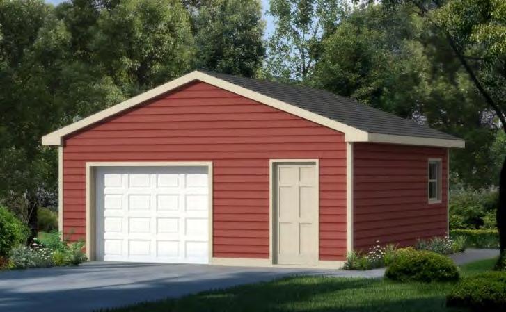 Trussed Garages Standard garages feature 16 o.c.