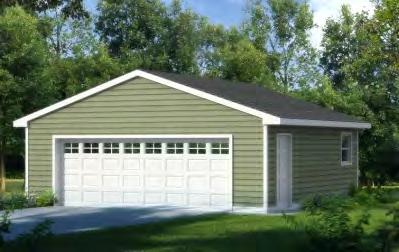 (811-56-99) 22'x28' (811-61-99) (811-62-99) Garage package options Drywall Ventilation Shelving