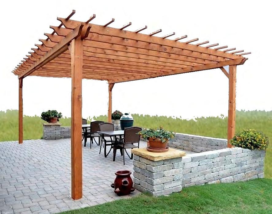 (828-04-99) 10 x16 (828-02-99) Pergola package includes: 6 x6