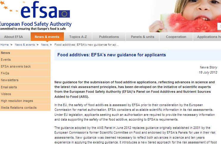 EFSA Announcements http://www.efsa.