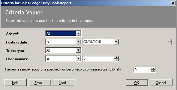 Firstly select the accounts you wish to include in the report (Highlighted in